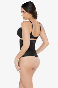 SHEER HI WAIST THONG