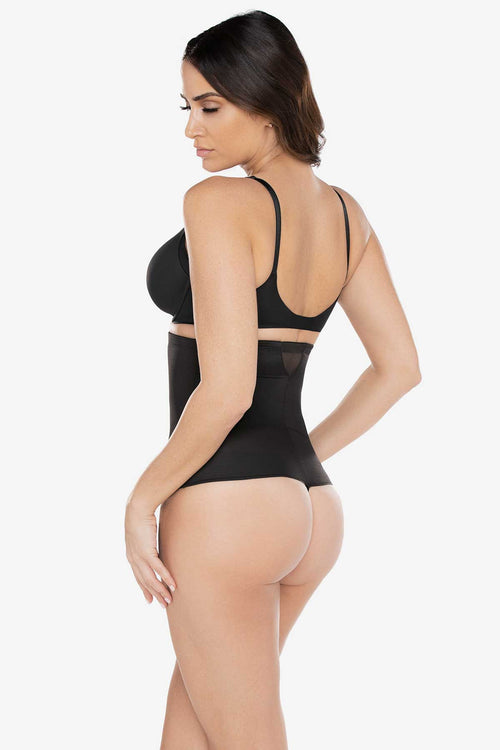 SHEER HI WAIST THONG