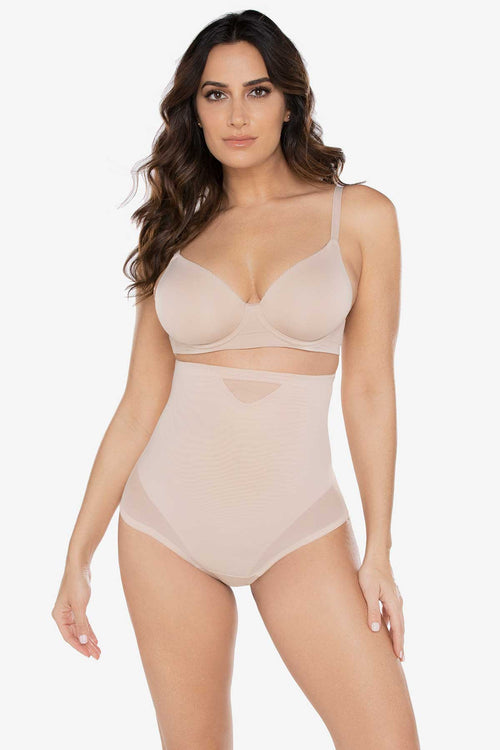 SHEER HI WAIST THONG